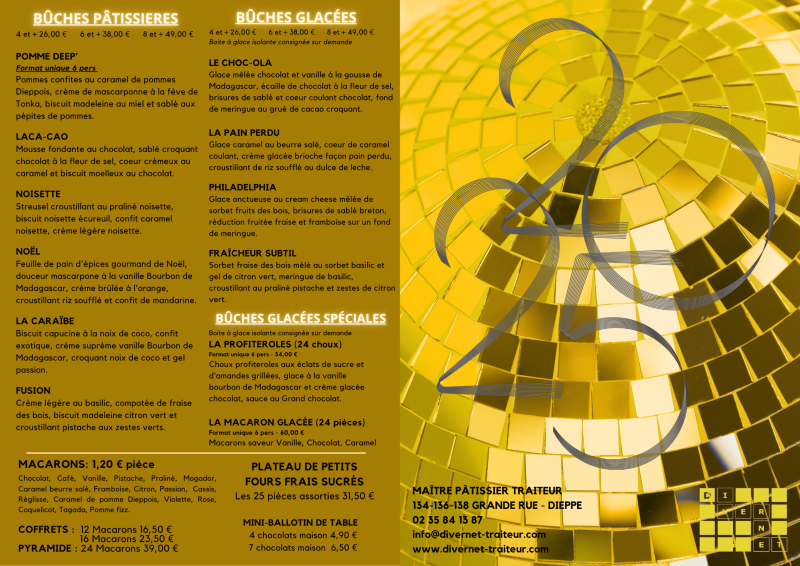 Page 2 : partie sucrée 