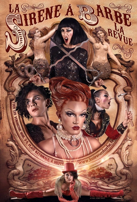 Affiche sirene à barbe dieppe